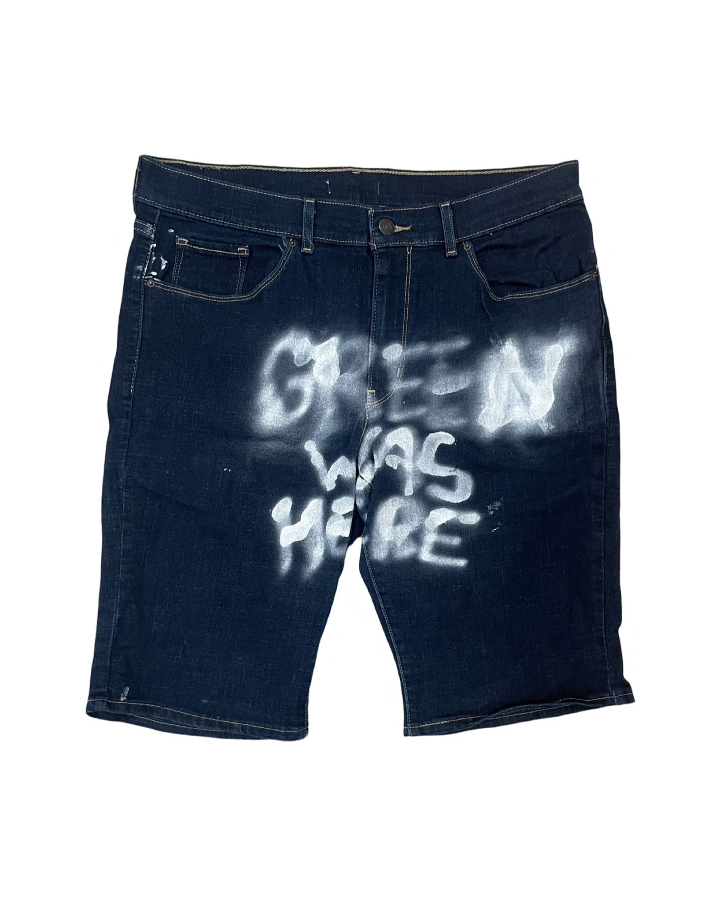 3 OF 7 REWORKED DENIM SHORTS