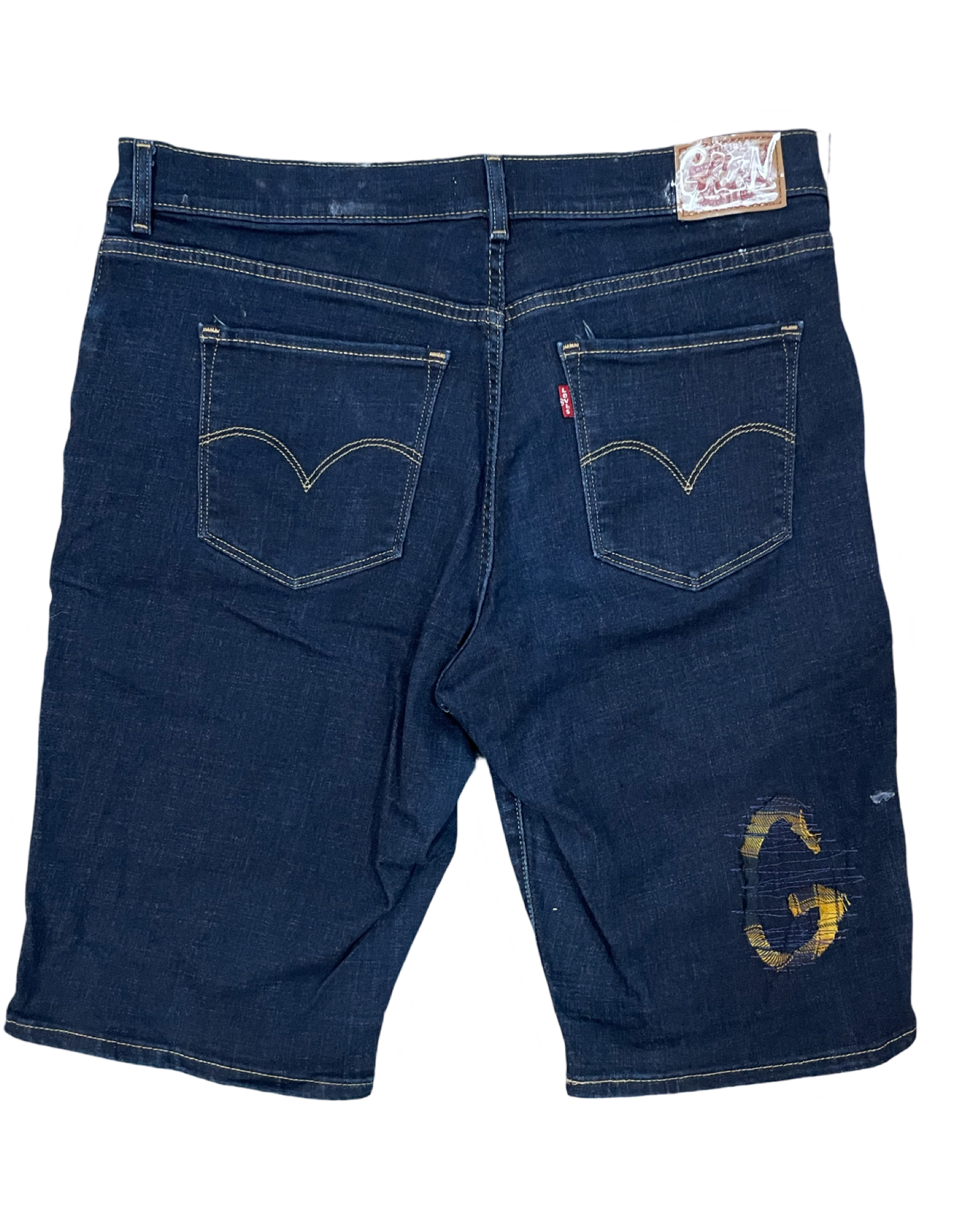 3 OF 7 REWORKED DENIM SHORTS